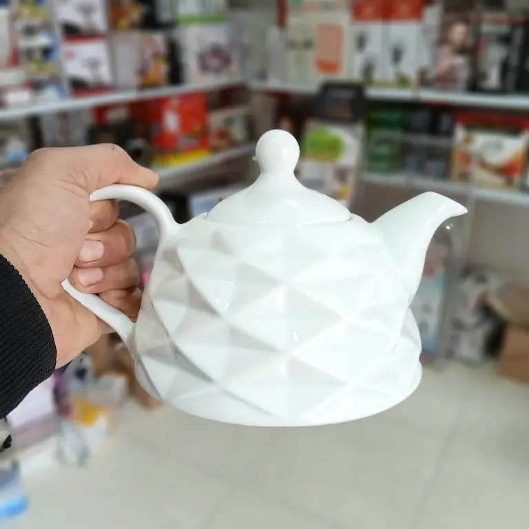 قوری چینی مدل مشبک — تصویر ۸