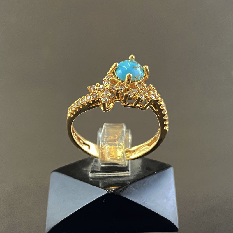 انگشتر زنانه فیروزه (کد 0501)