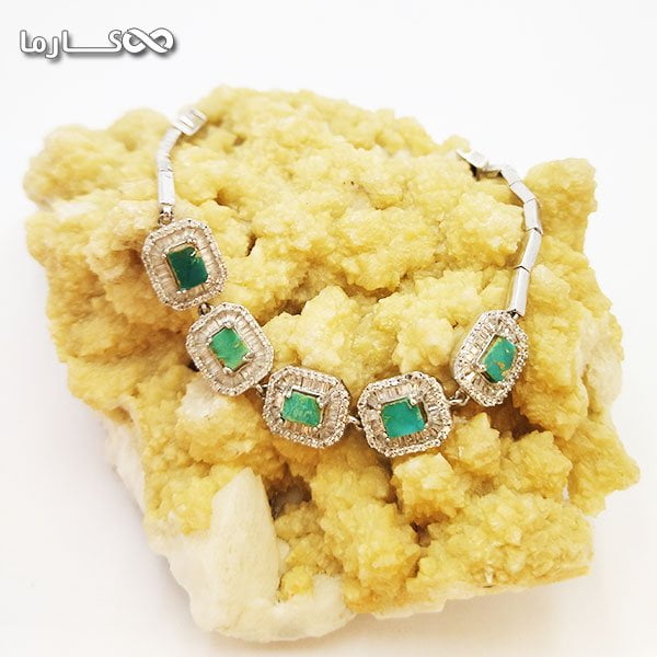 دستبند فیروزه نقره ایتالیایی — تصویر ۴