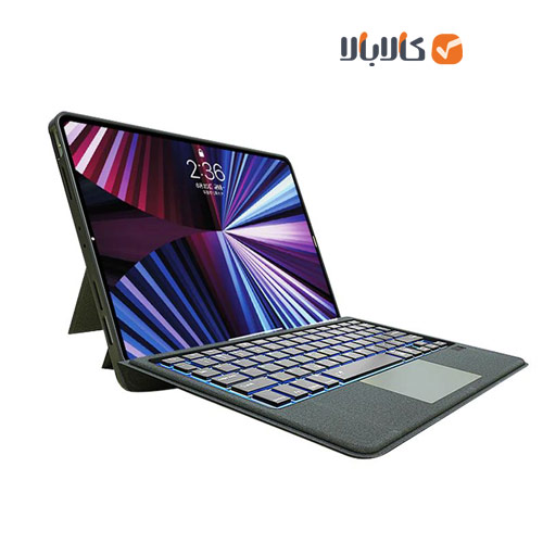 کیف کلاسوری کیبورد دار ویوو مدل Mag Touch Keyboard مناسب تبلت iPad Pro 12.9