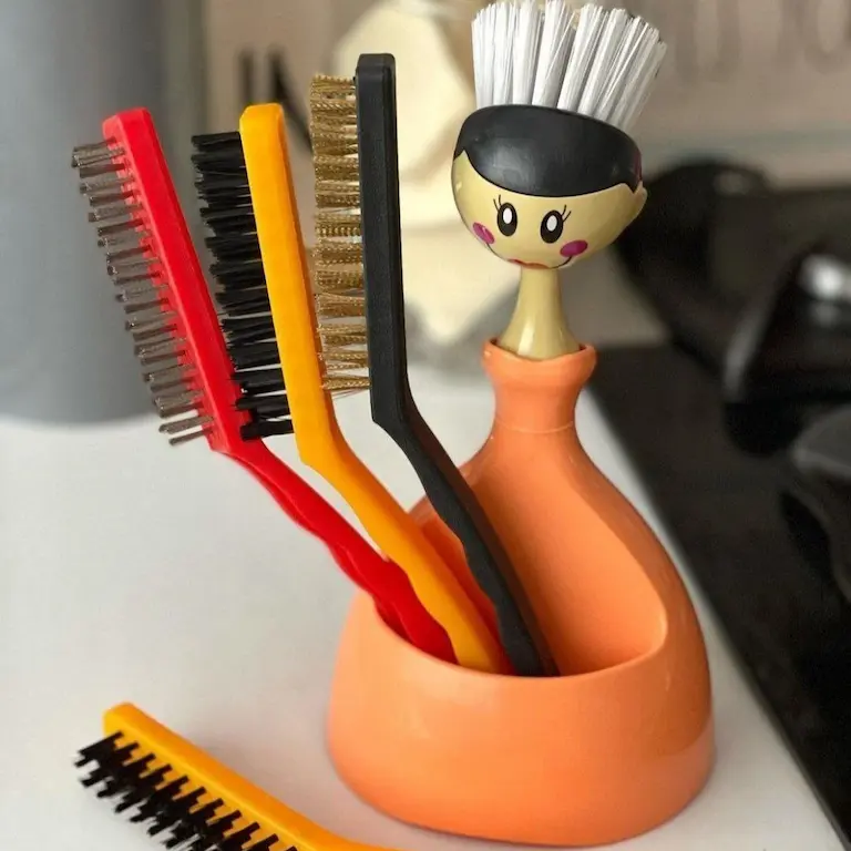 فرچه سیمی مسواکی بزرگ وایر براش بسته 3 عددی — تصویر ۸