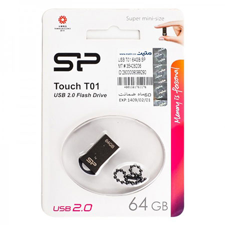 فلش مموری سیلیکون پاور مدل Touch T01 ظرفیت 64 گیگابایت — تصویر ۲