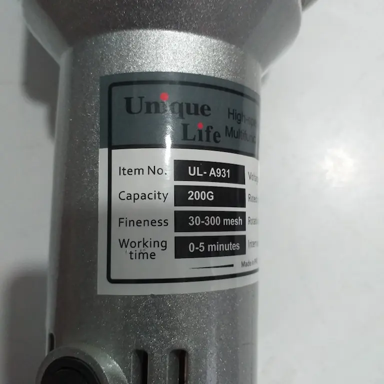 آسیاب نیمه صنعتی یونیک لایف 1200 وات مدل UL-A931 — تصویر ۸