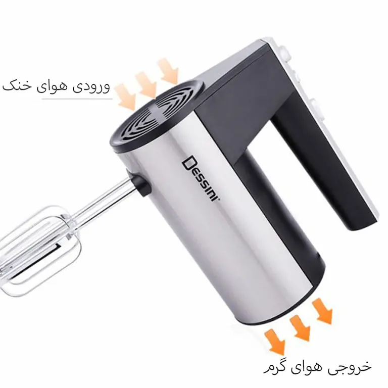 همزن برقی دسینی مدل DS-268 توان 600 وات 5 سرعته — تصویر ۵