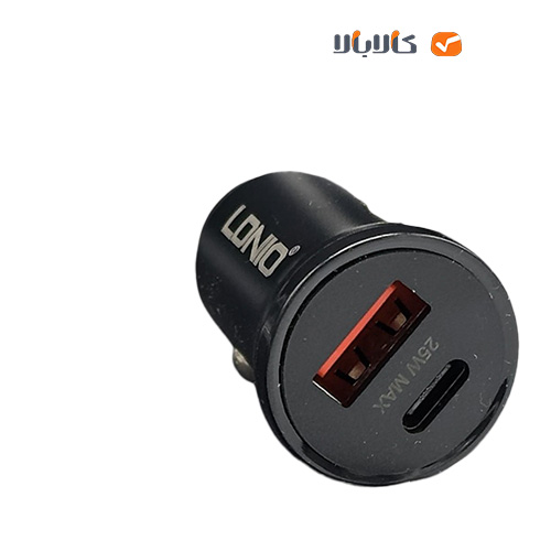 شارژر فندکی فست الدینیو همراه با کابل تایپسی مدل LDNIO C125 Car Charger 25W — تصویر ۲