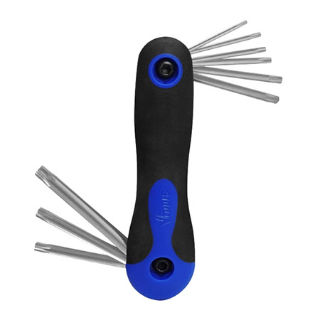 آچار آلن ستاره‌ای کوتاه وی تولز مدل VT2221 مجموعه 9 عددی