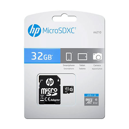 کارت حافظه‌ MicroSDHC اچ پی مدل mi210 ظرفیت 32 گیگابایت همراه با آداپتور SD — تصویر ۲