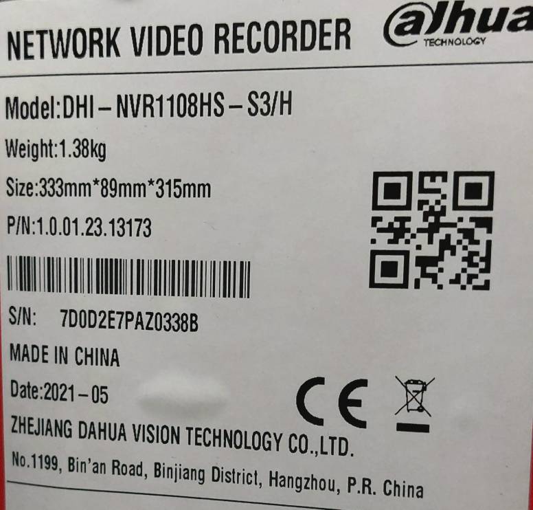 ضبط کننده ویدیویی داهوا مدل DHI-NVR1108HS-S3/H — تصویر ۸