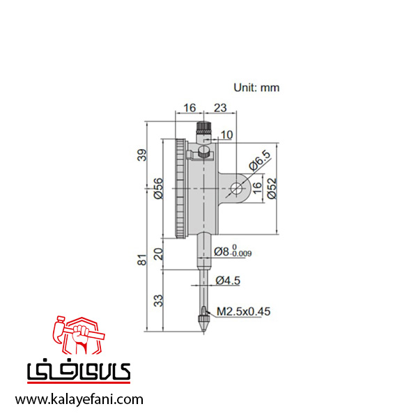 ساعت اندیکاتور اینسایز 25 میلیمتر ساعتی (با گارانتی شرکتی) مدل 25-2302 — تصویر ۴