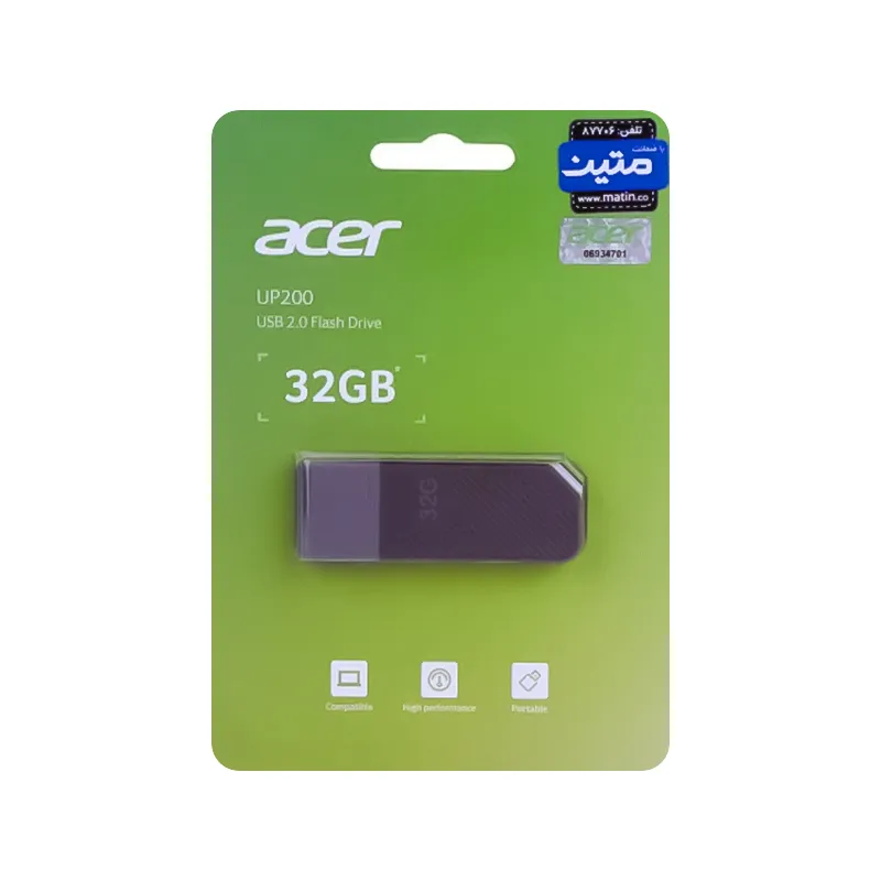 فلش مموری USB2.0 ایسر مدل UP200 ظرفیت 32 گیگابایت — تصویر ۲