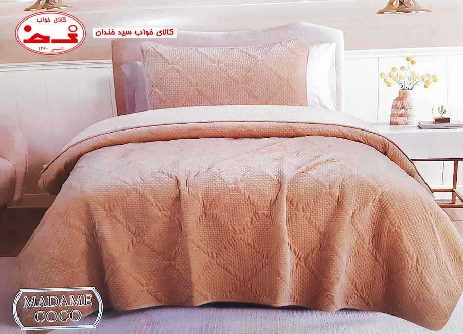 روتختی یک نفره پنبه دوزی مادام کوکو نسکافه ای