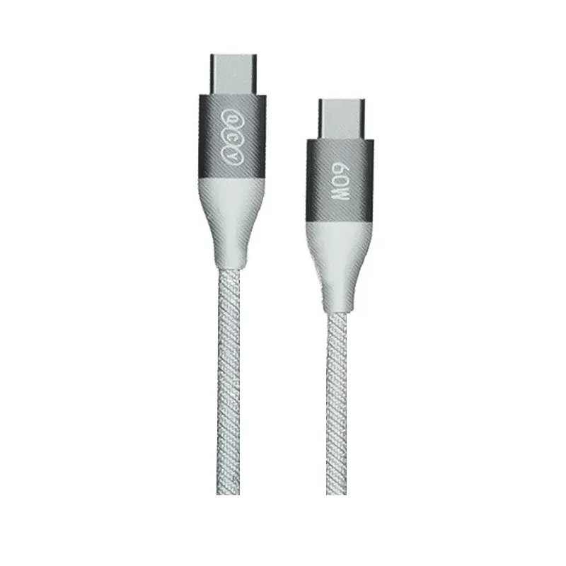 کابل Type-C به Type-C فست شارژ 60W کیو سی وای مدل DC21 — تصویر ۲