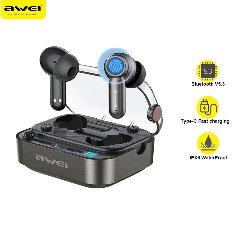 هندزفری بلوتوثی اوی مدل Awei T58 ANC — تصویر ۳