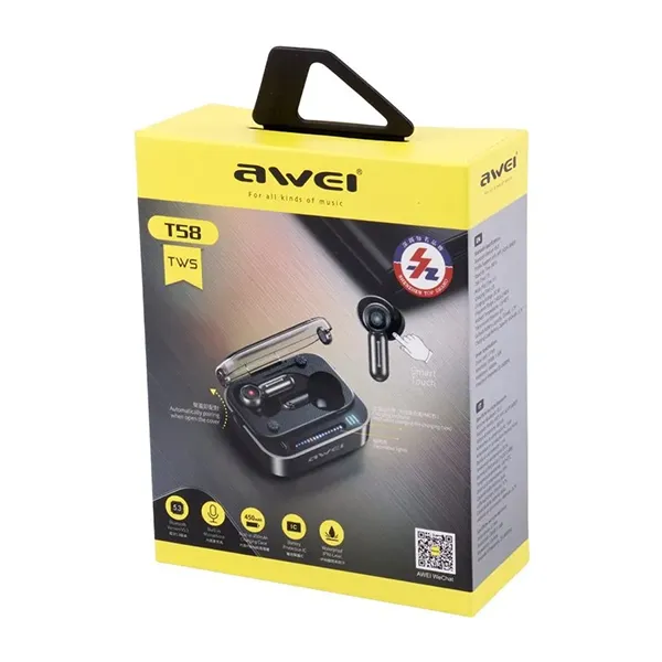 هندزفری بلوتوثی اوی مدل Awei T58 ANC — تصویر ۸