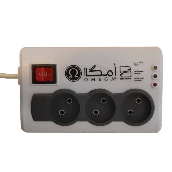 محافظ برق سه خانه امگا 3 متری مدل P3100