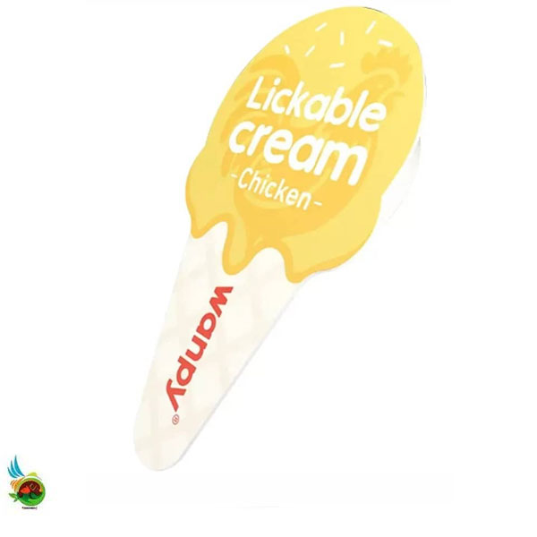 بستنی قاشقی گربه ونپی طعم مرغ Wanpy lickable cream with chicken وزن ۱۶ گرم