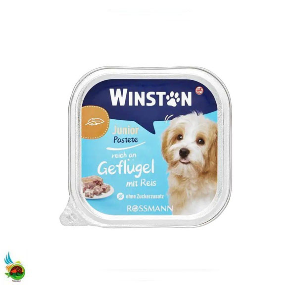 ووم جونیور سگ وینستون طعم گوشت پرندگان Winston junior pastete mit geflugel وزن ۱۵۰ گرم — تصویر ۲