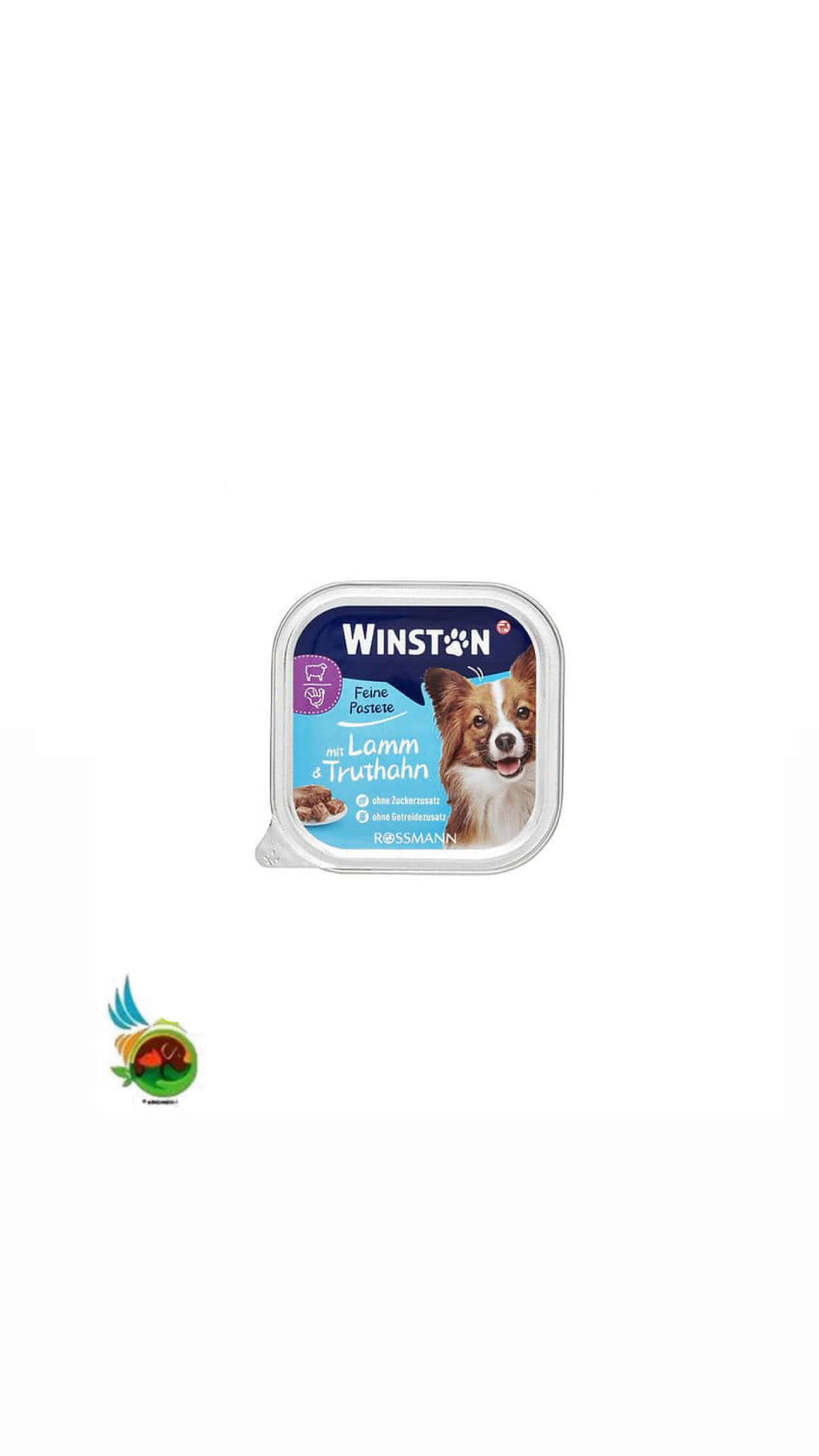 ووم سگ وینستون طعم گوشت بره و بوقلمون Winston feine pastete mit lamm &amp; truthahn وزن ۱۵۰ گرم — تصویر ۲