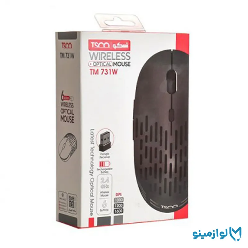 موس بی سیم تسکو مدل TM 731W — تصویر ۲