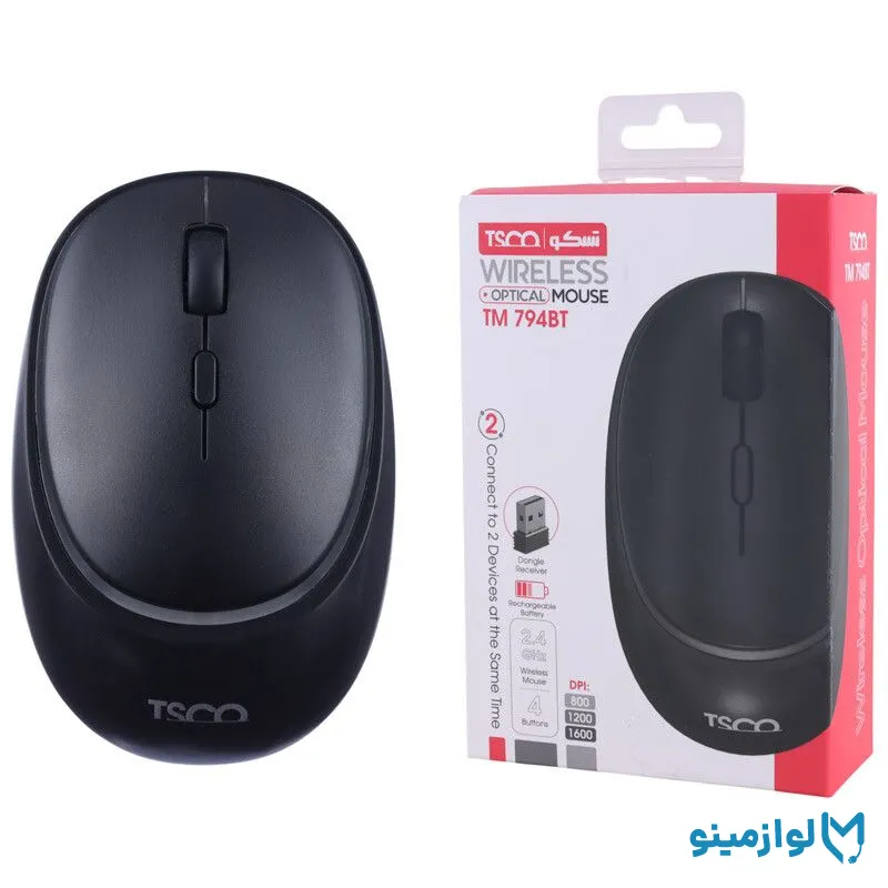ماوس شارژی بی سیم بلوتوثی تسکو مدل TSCO TM794BT