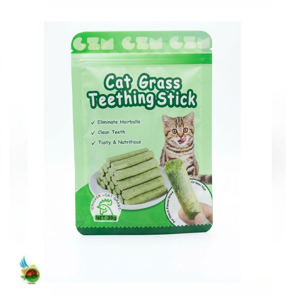 تشویقی مدادی علف گربه cat grass teething stick وزن ۳۰ گرم — تصویر ۲