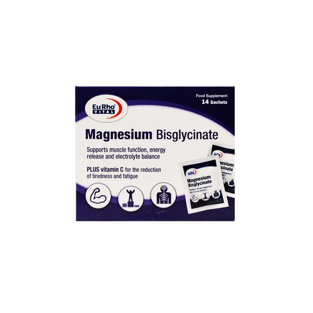 ساشه منیزیم بیس گلایسینات یوروویتال/MAGNESIUM BISGLYCINATE EURHO VITAL