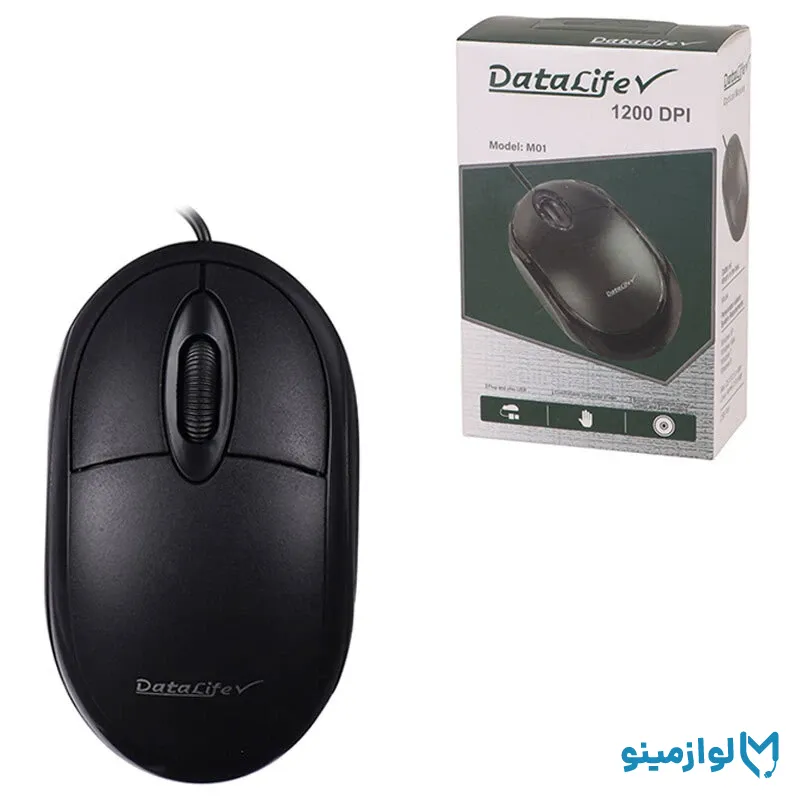 موس سیمی دیتا لایف M01 1200dpi USB نو