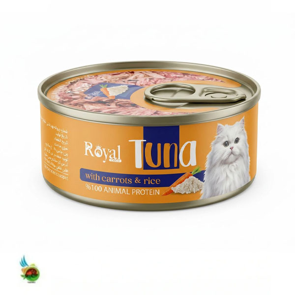 کنسرو نچرال گربه رویال کوکو با طعم تن، هویج و برنج Royal coco tuna with carrots &amp; rice وزن ۱۰۰ گرم — تصویر ۲