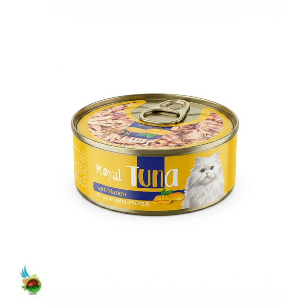 کنسرو نچرال گربه رویال کوکو با طعم تن و انبه Royal coco tuna with mango وزن ۱۰۰ گرم — تصویر ۲
