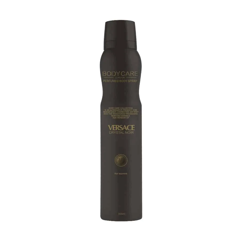 اسپری زنانه بادی کر رایحه ورساچه کریستال نویر/BODY CARE VERSACE CRYSTAL