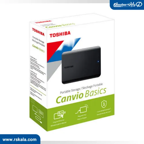 هارد اکسترنال توشیبا مدل Canvio Basics ظرفیت 2 ترابایت — تصویر ۳