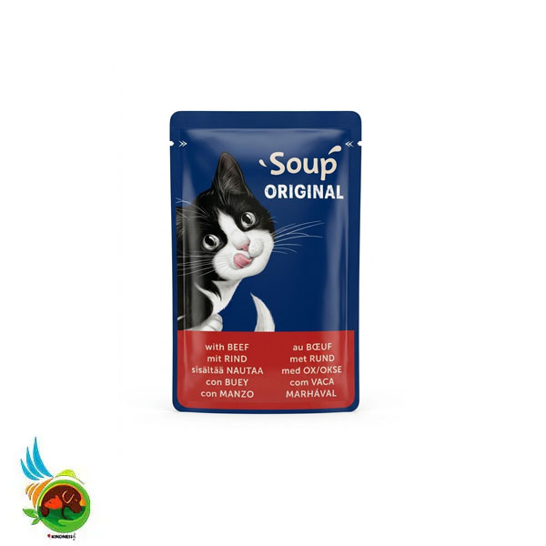 سوپ گربه فلیکس طعم گوشت Felix soup original with beef وزن ۴۸ گرم