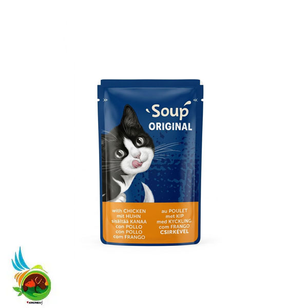 سوپ گربه فلیکس طعم مرغ Felix soup original with chicken وزن ۴۸ گرم — تصویر ۲