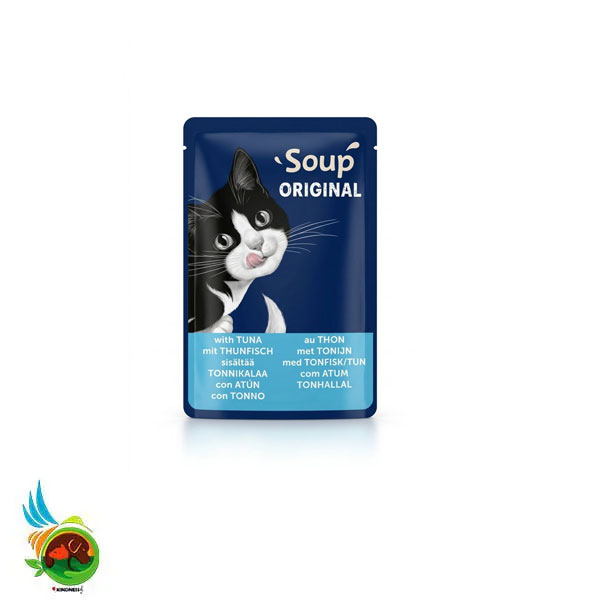 سوپ گربه فلیکس طعم ماهی تن Felix soup original with tuna وزن ۴۸ گرم