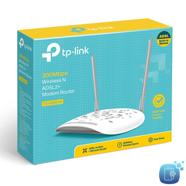 مودم روتر ADSL2 بی‌ سیم تی پی لینک مدل TD-W8961N اوریجینال پلمپ اصلی