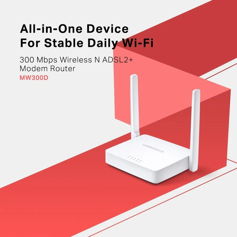 مودم روتر مرکوسیس ADSL2 بی سیم مدل MW-300D — تصویر ۷