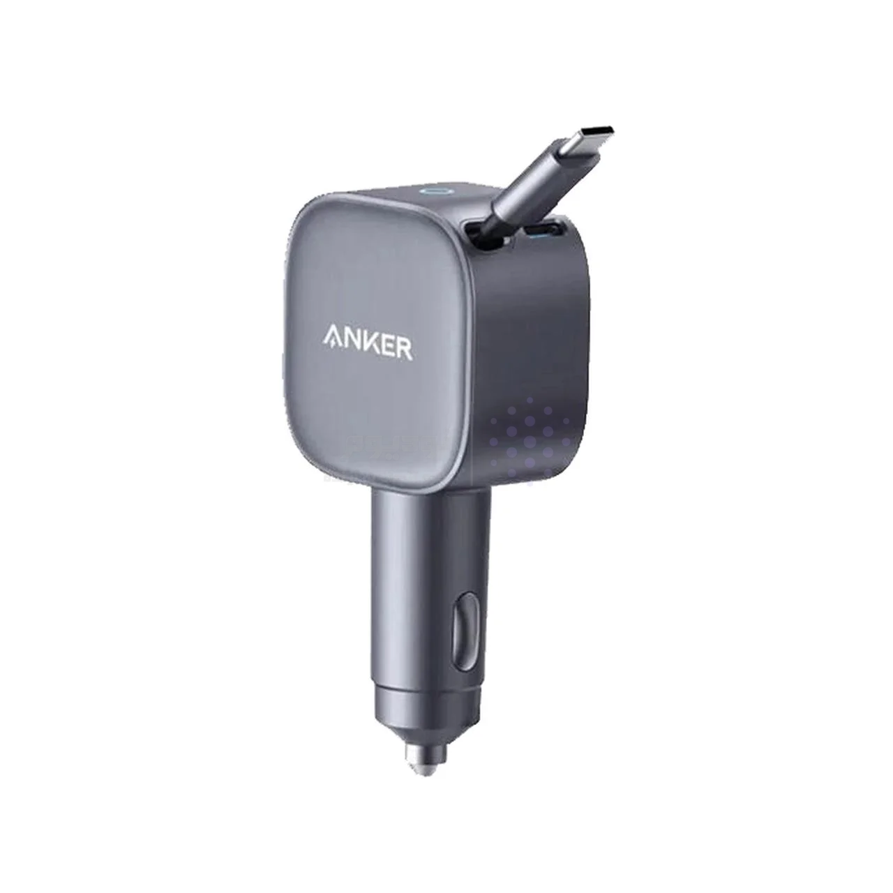 شارژر فندکی فست دو پورت Anker مدل A2738HA2 75W به همراه کابل متصل Type-C – خاکستری (گارانتی 18 ماهه شرکتی) — تصویر ۳
