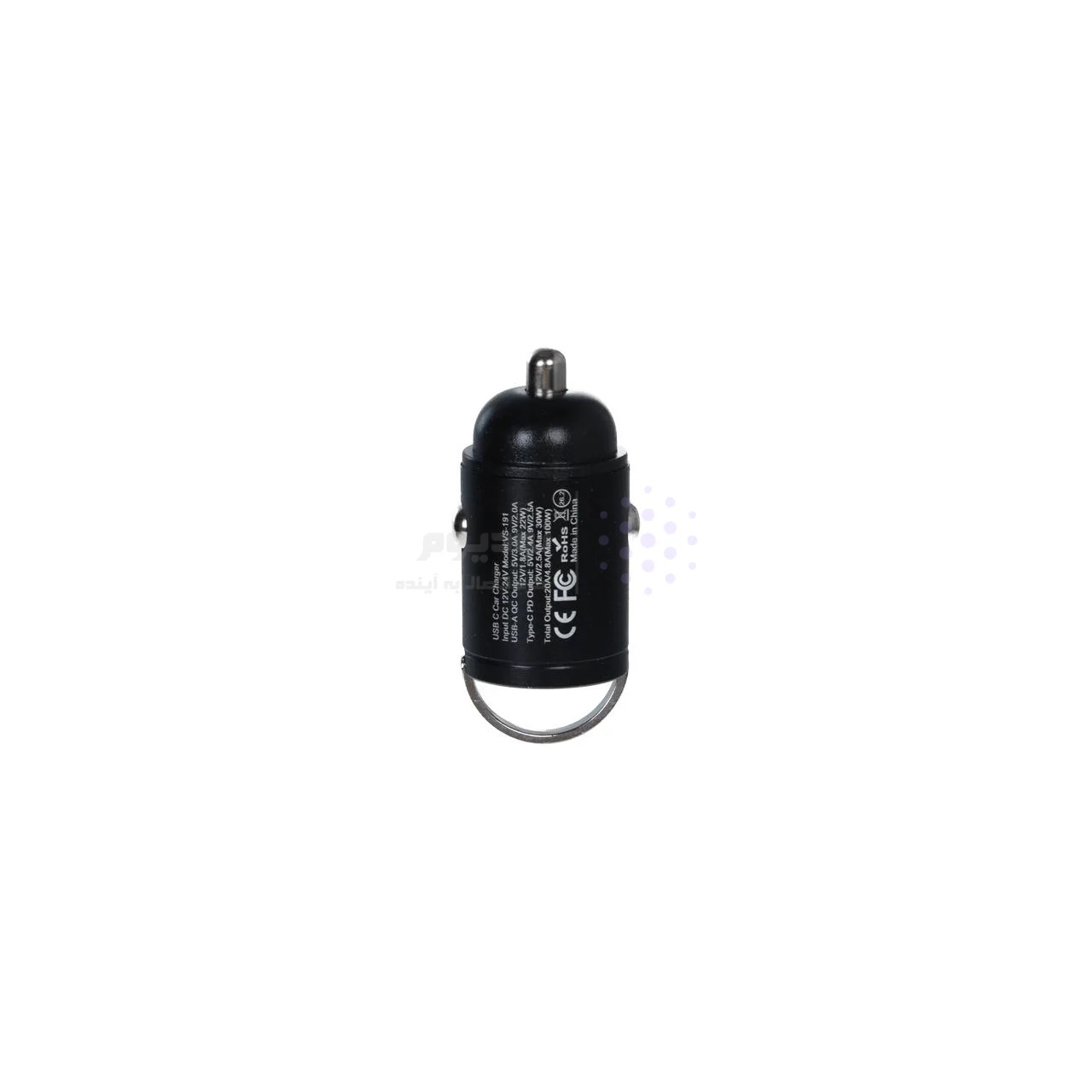 شارژر فندکی PD و فست دو پورت Vsmart مدل VS-191 – مشکی – ASP (گارانتی شش ماهه آروین) — تصویر ۳