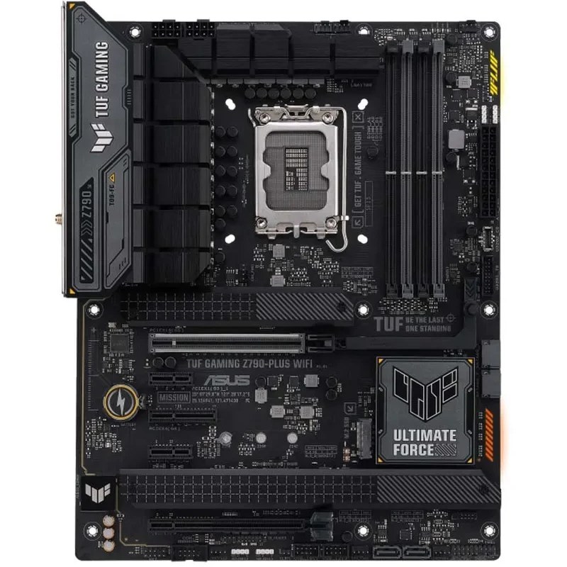 مادربرد ASUS TUF Gaming Z790-Plus WIFI استوک سوکت LGA1700 چیپست Intel Z790 فرم فاکتور ATX با پشتیبانی از پردازنده‌های نسل 12، 13 و 14 اینتل و حافظه DDR5