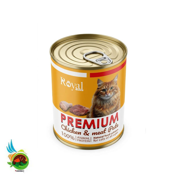 کنسرو پته پریمیوم گربه رویال کوکو طعم مرغ و گوشت Royal coco premium chicken &amp; meat pate وزن ۴۲۰ گرم — تصویر ۲