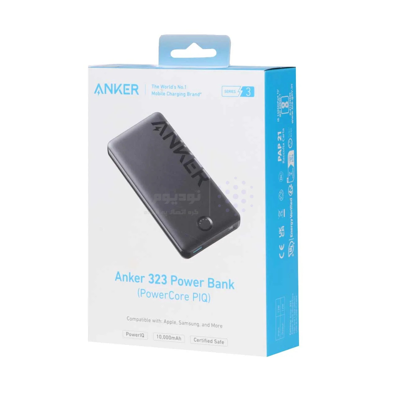 پاوربانک Anker 12W 10000mAh مدل PowerCore PIQ A1334H11 – مشکی (گارانتی 18ماهه شرکتی) — تصویر ۸