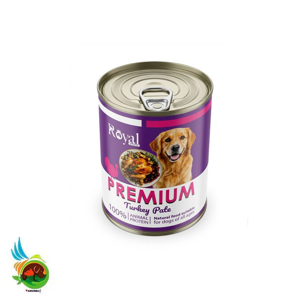 کنسرو پریمیوم پته سگ رویال کوکو طعم بوقلمون Royal coco premium turkey pate وزن ۴۲۰ گرم