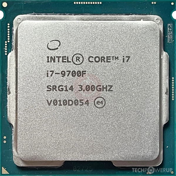 پردازنده اینتل مدل Core i7-9700F Coffee Lake Tray استوک