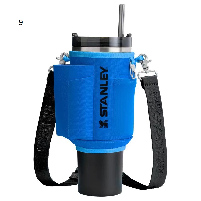 کاور استنلی تامبلر ماگ STANLEY 40 oz 1.18L رنگ سبز آبی — تصویر ۸