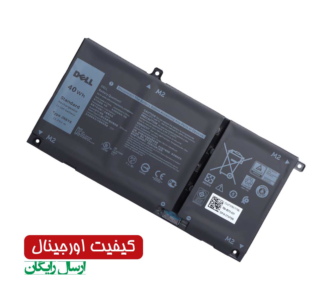 باتری اورجینال لپ تاپ دل Dell Inspiron 5406 / Latitude 3510 — تصویر ۲