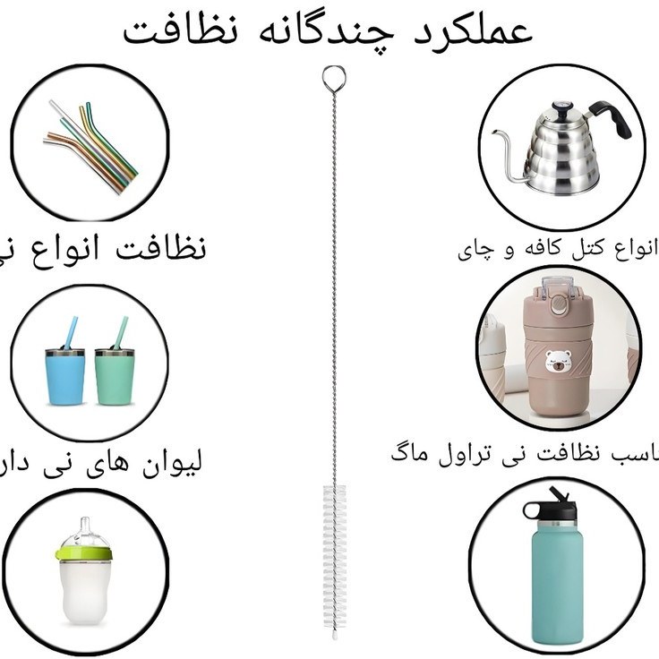 فرچه نی شور بسته 4 عددی — تصویر ۳