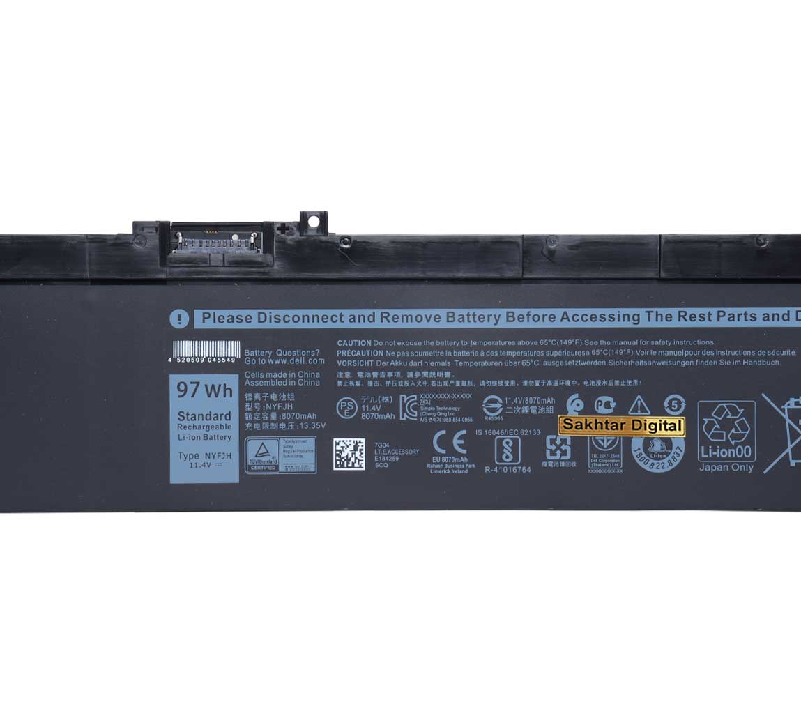 باتری اورجینال لپ تاپ دل Dell Precision 7540 / 7730 — تصویر ۵