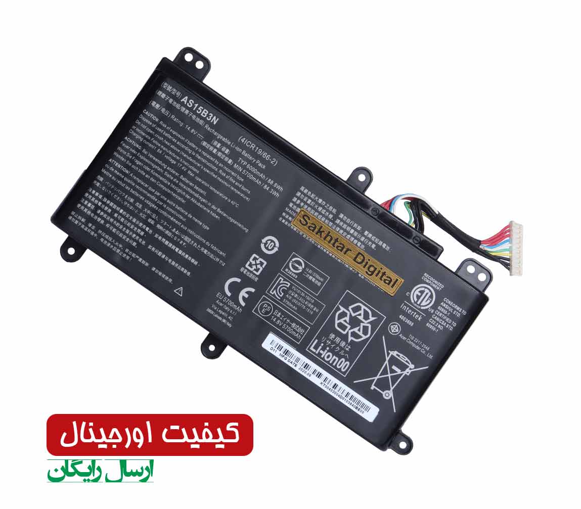 باتری اورجینال لپ تاپ ایسر Acer Predator 17 G9-791 — تصویر ۲