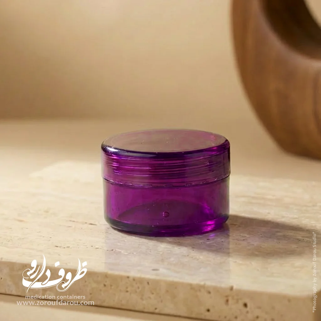 قوطی کرم کریستال الوان 5 گرمی گرد — تصویر ۵