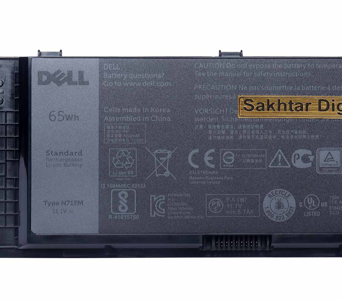 باتری اورجینال لپ تاپ دل Dell Precision M4600 / M4700 — تصویر ۶